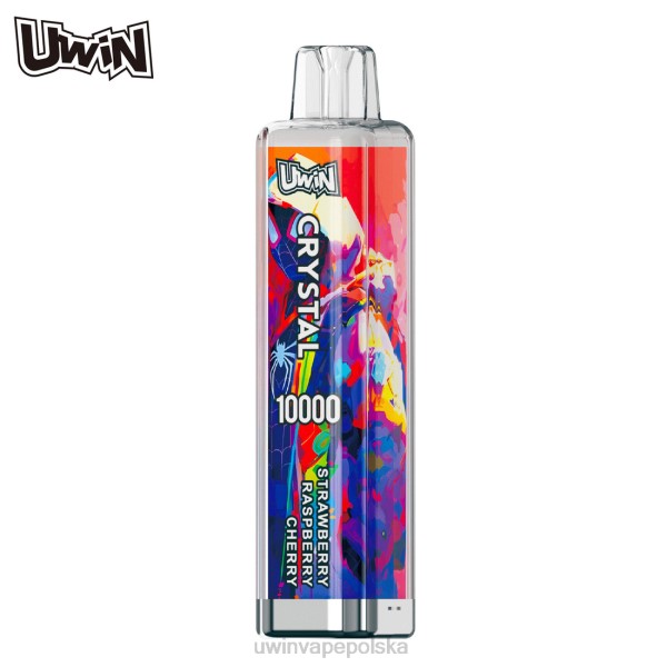 UWIN Vape Smaki - UWIN CRYSTAL 10000 jednorazowych waporyzatorów truskawka malina wiśnia 8PHX7