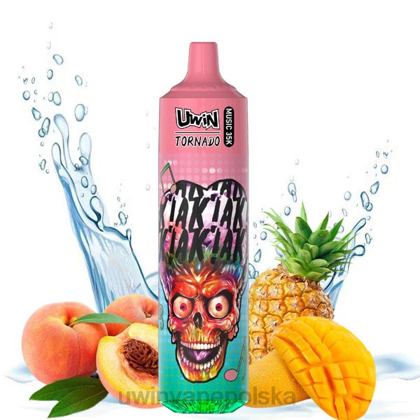 brzoskwinia, mango, ananas