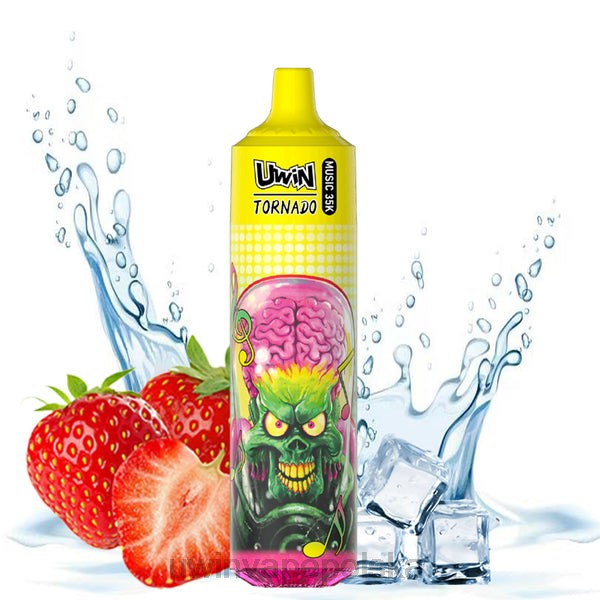 UWIN Vape Recenzja - UWIN CRYSTAL Jednorazowy waporyzator za 35 tys lód truskawkowy 8PHX24