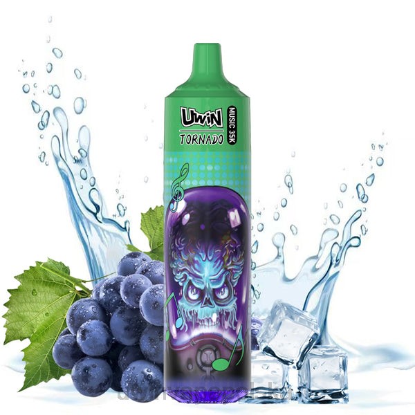 UWIN Vape Smaki - UWIN CRYSTAL Jednorazowy waporyzator za 35 tys lód winogronowy 8PHX17